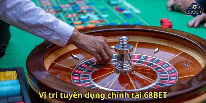 Vị trí tuyển dụng chính tại 68BET